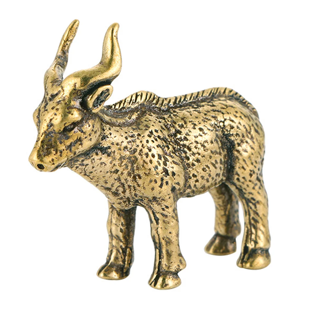 

Brass Antelope Decoration Vintage Style Exquisite Brass Animal Statue Creative Indoor Desktop Decor for Home Office