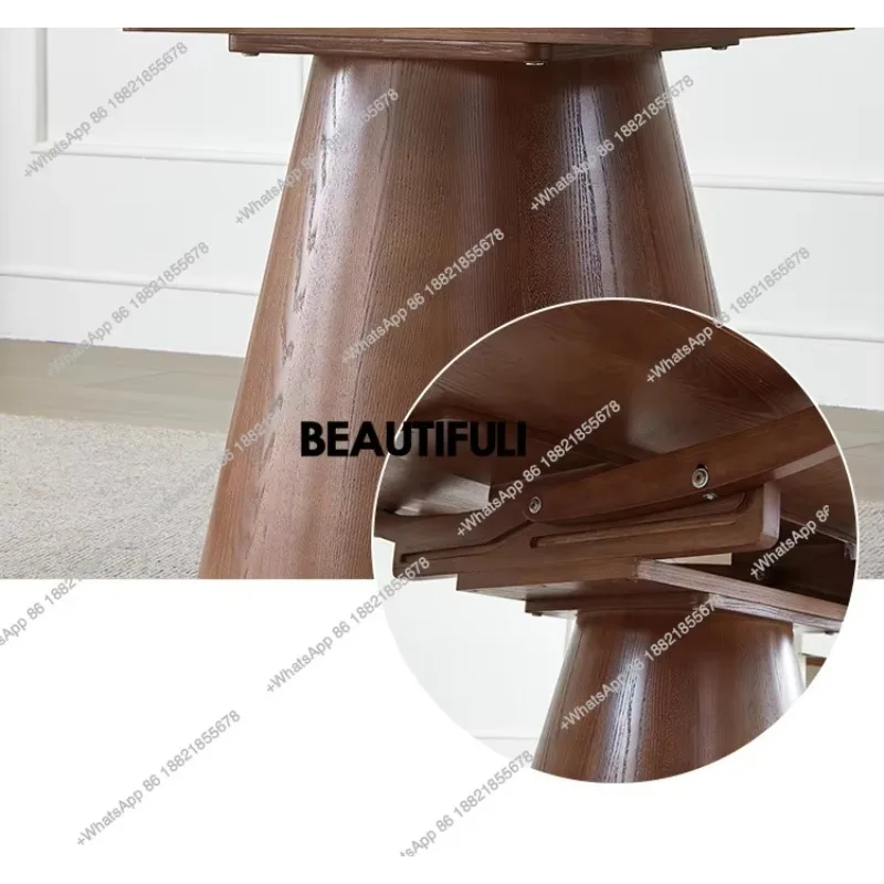 E182 Italian Extendables Dining Tables Party Event Round Living Room Dining Tables Salon Space Saving Tavolo Pranzo Furniture Ho
