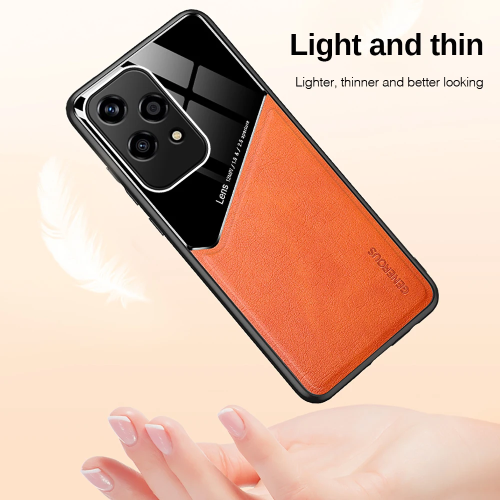 Honar Honer 200 Lite Case Luxury Magnetic Leather Back Cover For Honor 200 Lite 200Lite Light 5G TPU Soft Frame Protect Fundas