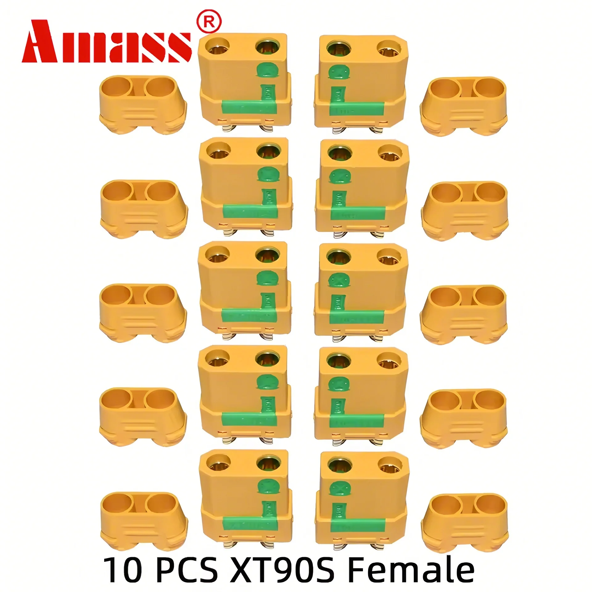 5/10/20/40/50 Pair Amass XT90S XT90-S XT90S Plug Connector Anti-Spark Male Female Connector for Battery, ESC and Charger Lead