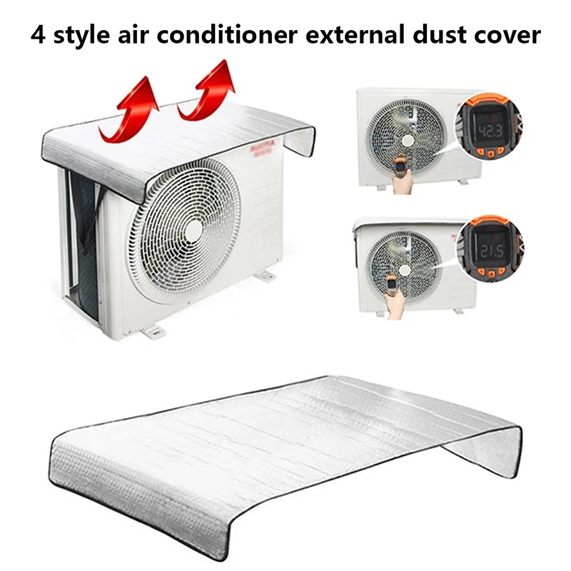 4 Stijlen Buiten Regenbestendige Airconditioning Cover Airconditioner Waterdichte Stofkap Wassen Anti-Stof Anti-Sneeuw Reinigingszak