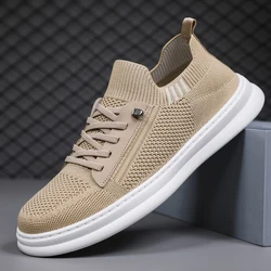 Men's lightweight breathable casual lazy shoes summer new outdoor flat bottom soft bottom walking shoes fashion youth board shoe