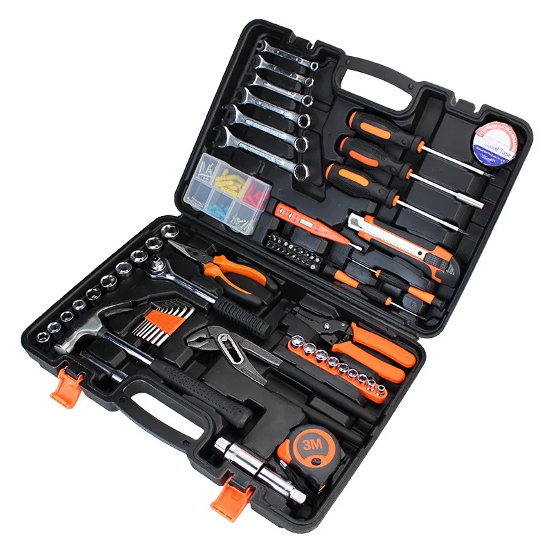 72-piece Kit Carbon steel Car Hardware Tool Sleeve Set 604-72