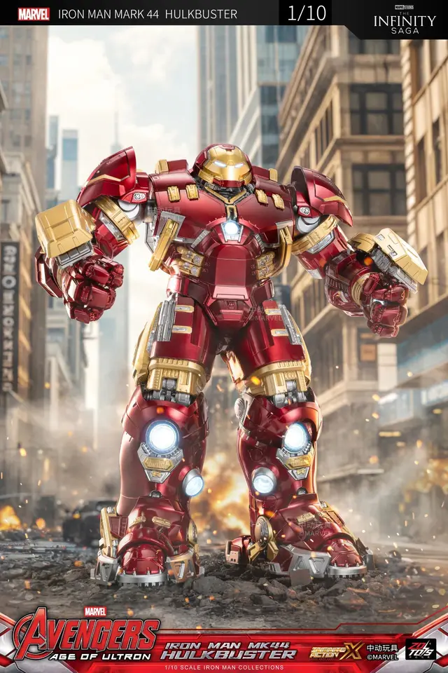 ZD Toys アベンジャーズアイアンマン MK44 ハルクバスターアクション