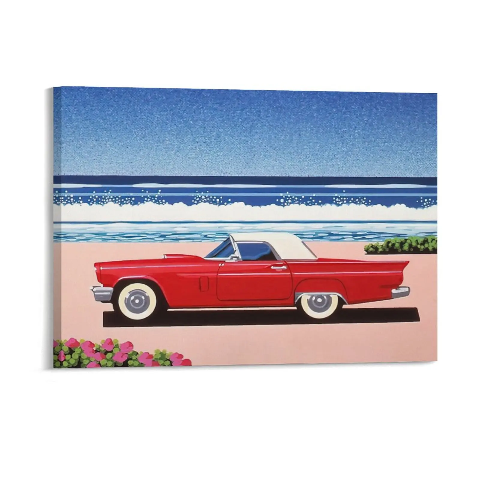 Hiroshi nagai plane style cityscape Pub Wall Decor Garage Customized Plaques Framed Wall Paintings