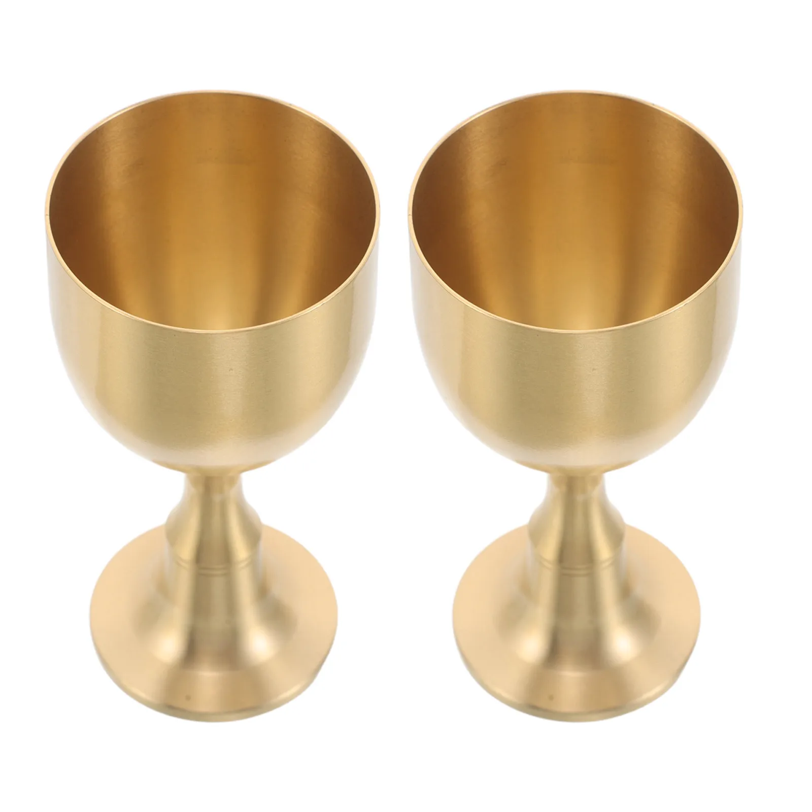 2 шт., винтажный бокал для чаши, золотая латунная металлическая чашка для питья для алтаря, предложение, причастие, ритуальная вечеринка, декор в стиле Ренессанс, ярмарка