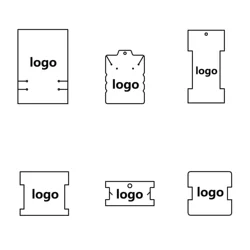 Custom Logo Personalize Bracelet Holder Jewelry Display Card Small Business Necklace Brooch Keychain Stand DIY Package Wholesale