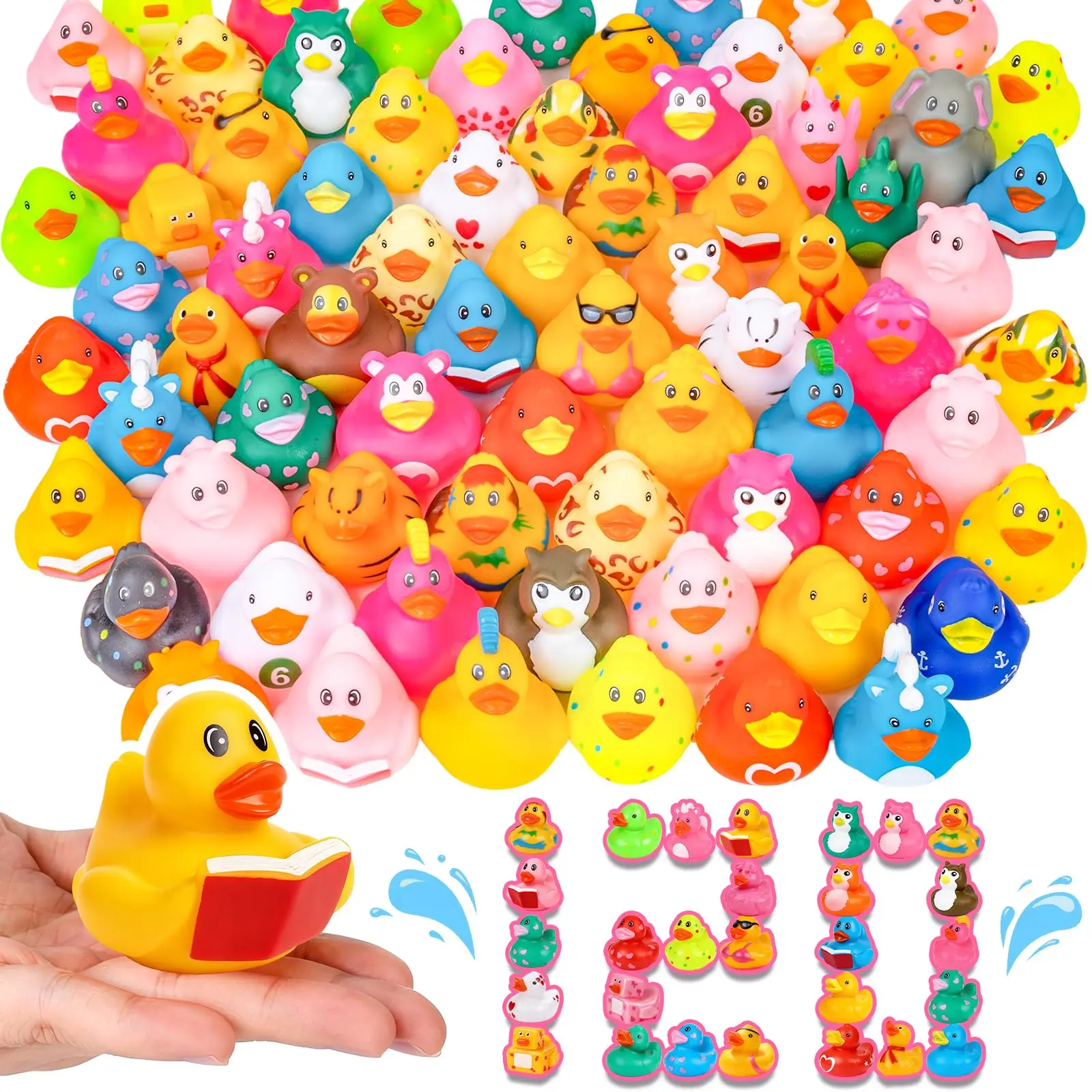 lot-de-60-120-canards-en-caoutchouc-en-vrac-canards-assortis-pour-jeeps-canards-en-vrac-pour-jouets-de-piscine-d'ete-cadeaux-d'anniversaire-cadeaux-de-fete