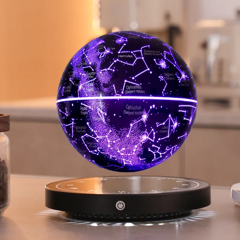 Maglev Clock Miniatures Modern Luxury Creative Miniatures Constellation Tellurion Night Lamp Business Decoration Art Gifts