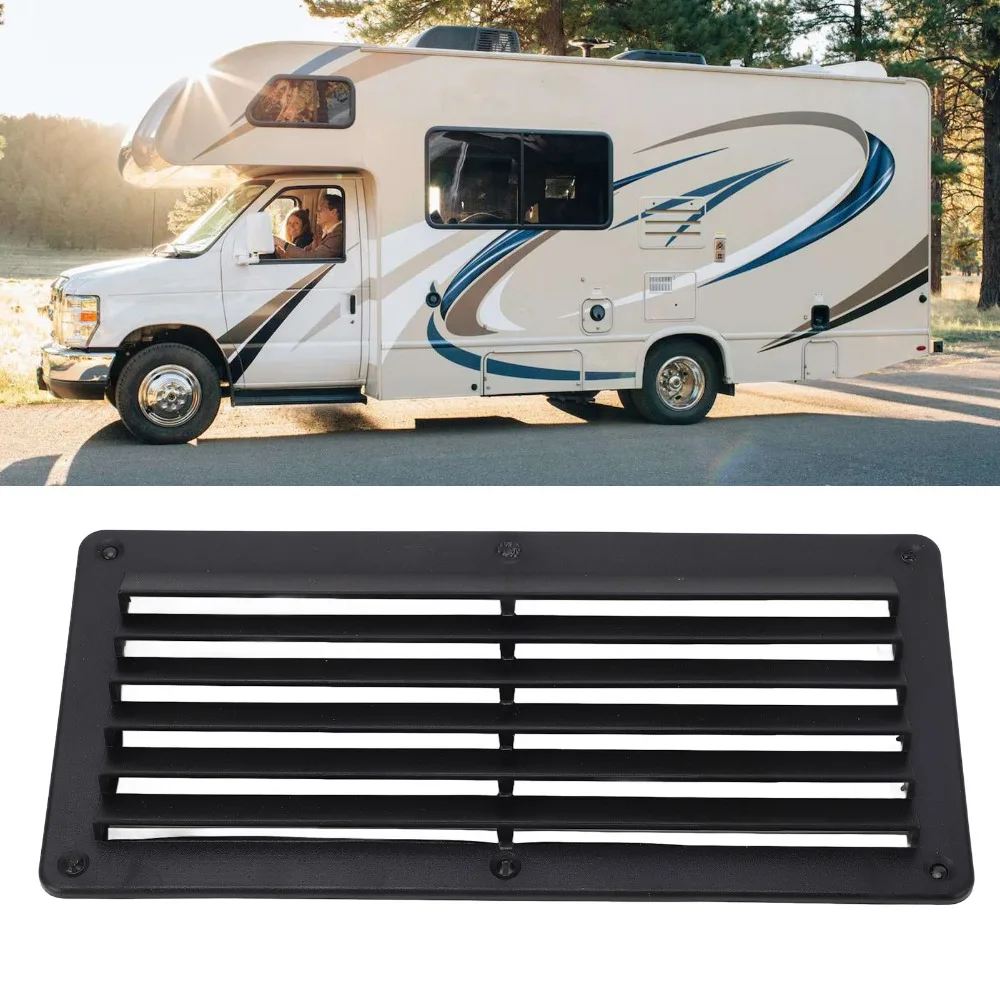 

Vent Cover 10.4*5in RV Air Vent Black Overhead Outlet Fan Air Ventilation Office Ventilation