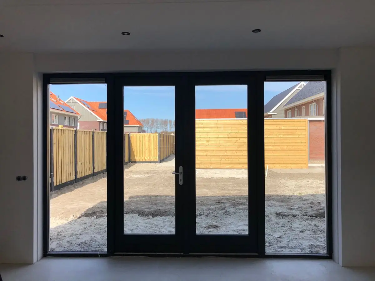 Aluminum Glass Door Wholesale Price New Design Hurricane Proof Impact French Doors Thermal Break Double Glazed Casement Doors