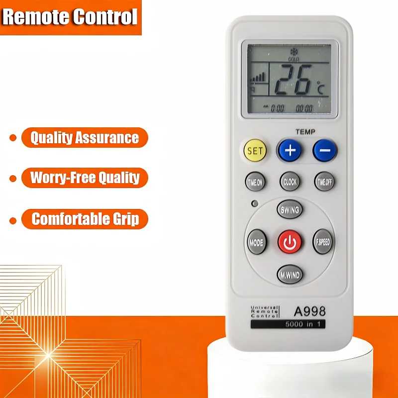 

Universal Air Conditioner Remote Control Compatible with Samsung Sharp TCL Sony Panasonic Toshiba JVC Hisense Haier Phi