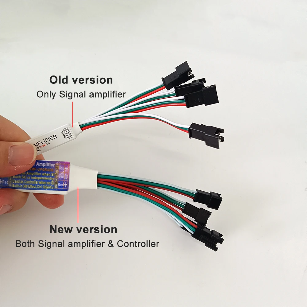 1 tot 4/8 LED TTL Signaalversterker Mini Repeater Schakelaar Synchrone Controle Stromend Water Licht Strip Geschikt voor WS2815 2812
