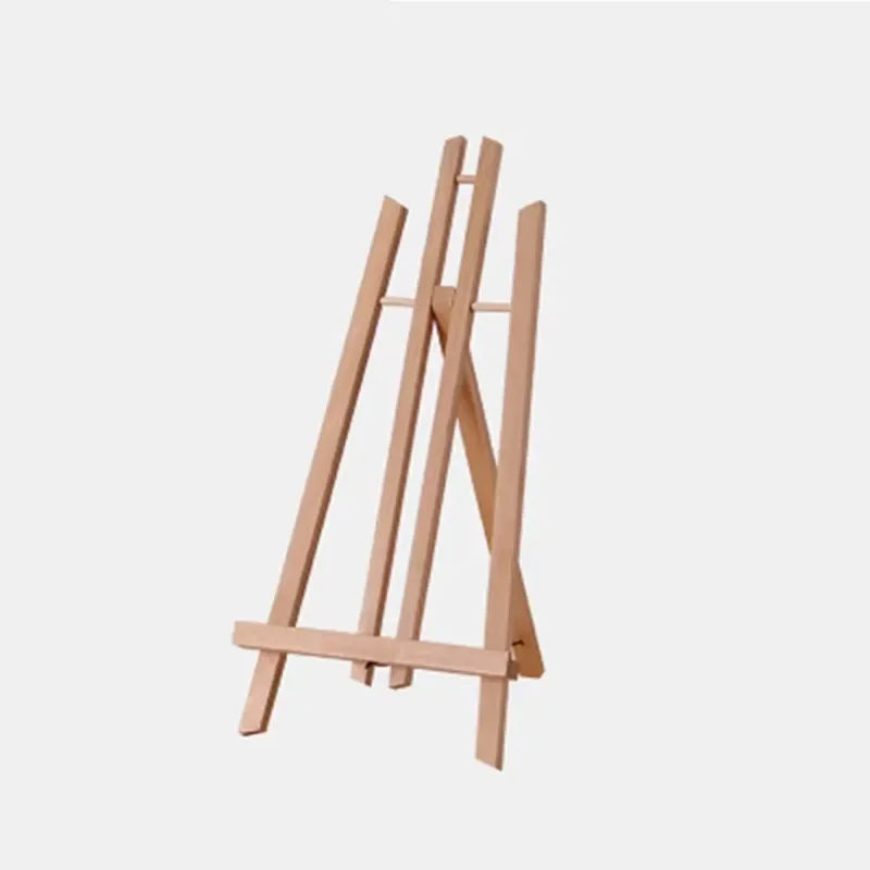 Wooden easel adult art table mini easel OEM painting art easel beech wood gallery display artist stand square wood natural