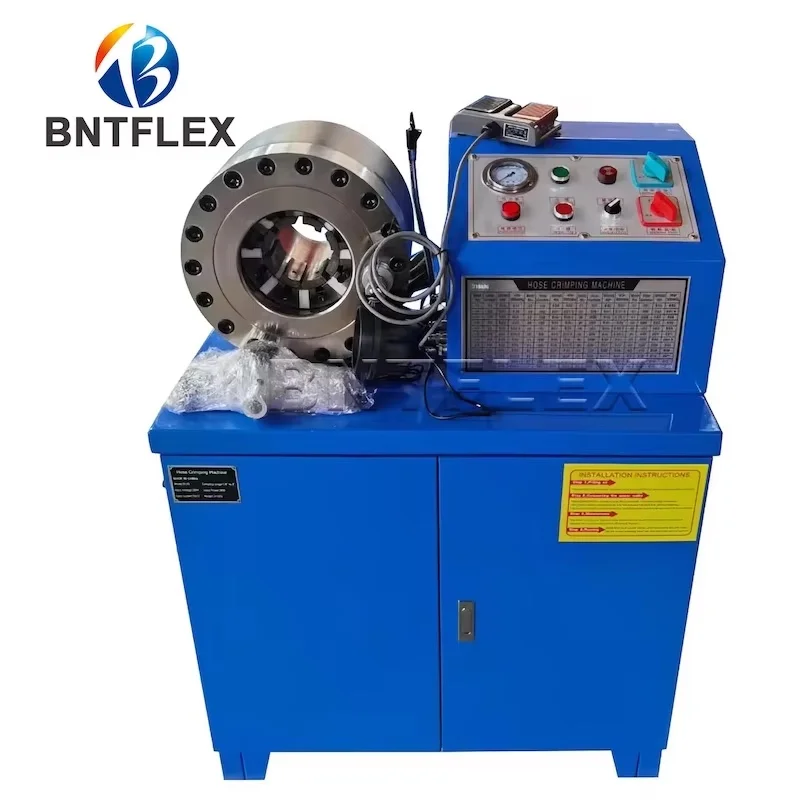 

Manufacture 380v 3kw 51mm HZ-50D multi-function automatic pipe fitting industry Hydraulic Horizontal Hose Crimping Machine