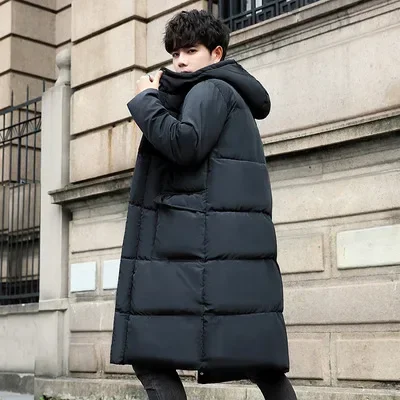 Men Winter Casual Long Down Jackets Coat High Quality Casual Fashion Pike Jacket Plus Size 5XL Men Thick Windbreaker Outerwear