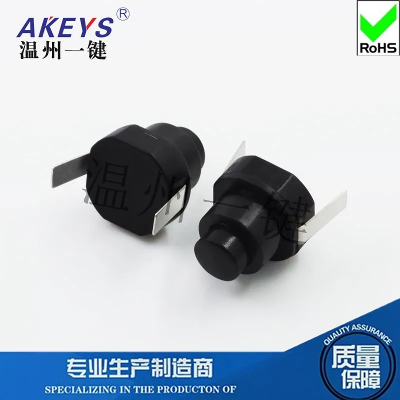 10pcs YT-1010-H2 Self-Locking Two-Leg Desk Lamp Flashlight Power Switch Accessories Button Multifunctional Button