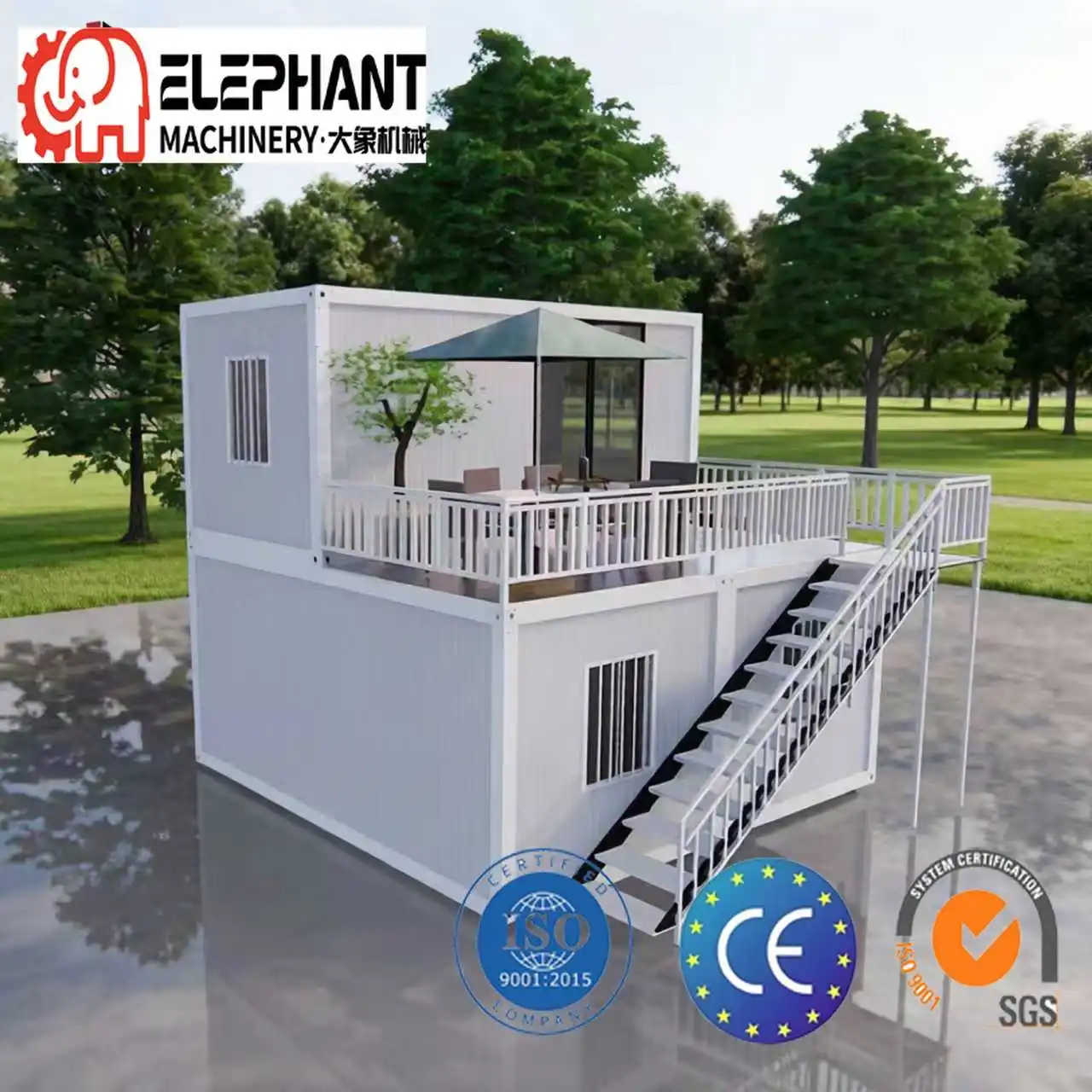 DX House Prefab Detachable Breathable Container House for Hotel Warehouse Hospital Use-Modern Design Residential Commercial