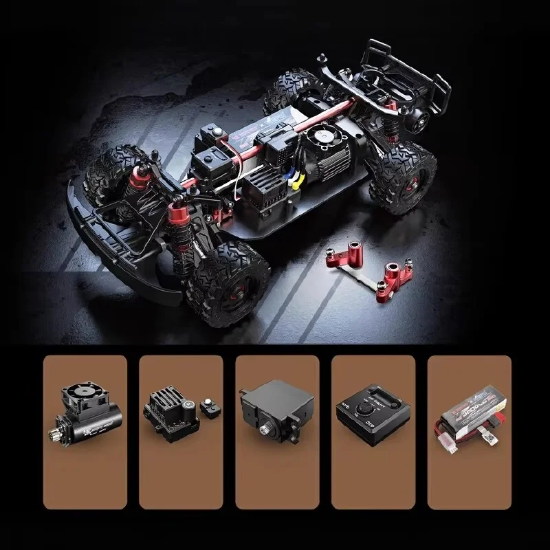 MJX14211 Short Card 1:14 Four-Wheel Drive Off-Road Drifting Flat Running Electric Remote Control Car Brushless Metal RC Model