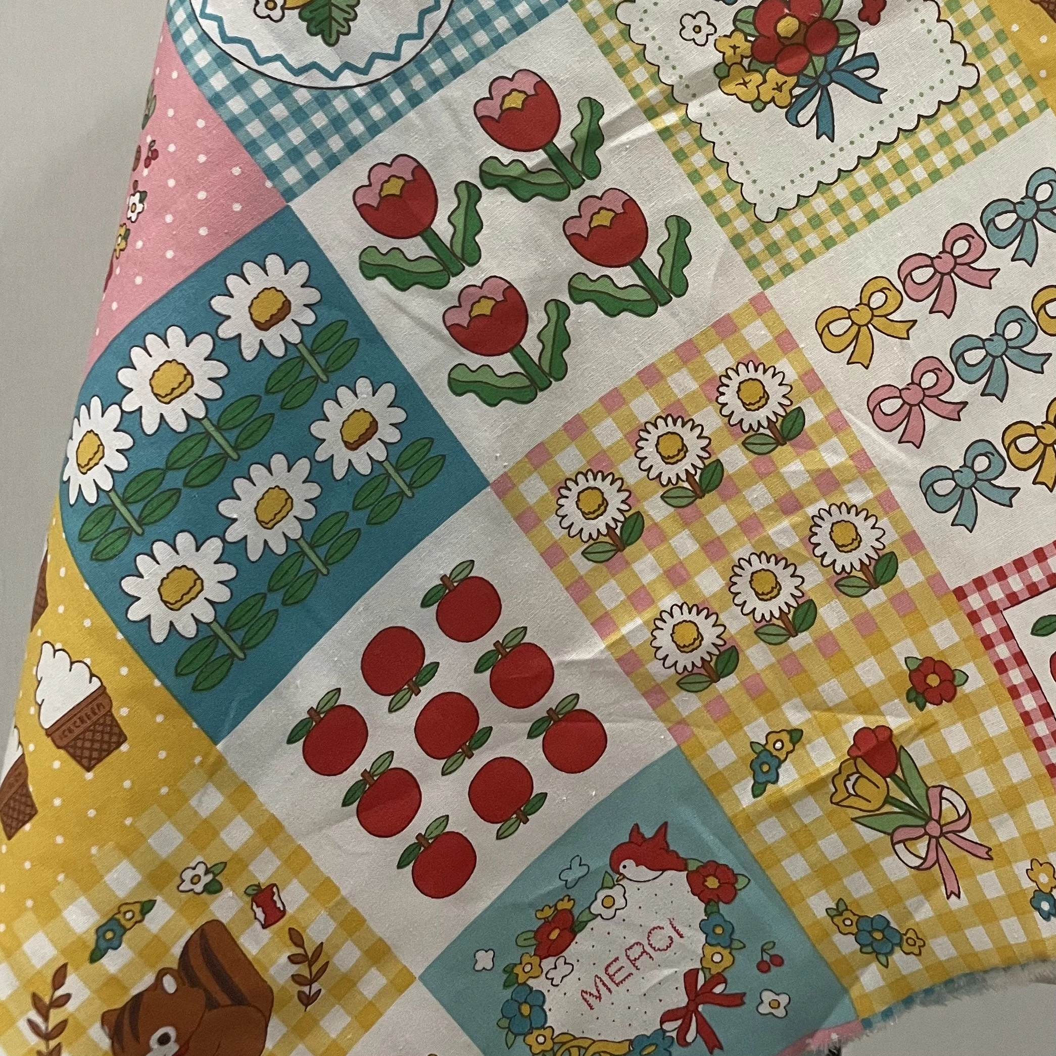 145x50 stile pastorale fiore anni '40 tessuto di cotone Tissun Liberty per bambini vestiti di stoffa per cucire per bambini gonna tovaglia di design fai da te.