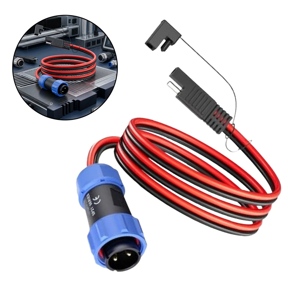 Aviation to For SAE Quick Connect Cable 12AWG Tinned Copper 1 Meter Waterproof Design for AC200MAX AC200P AC300 AC500