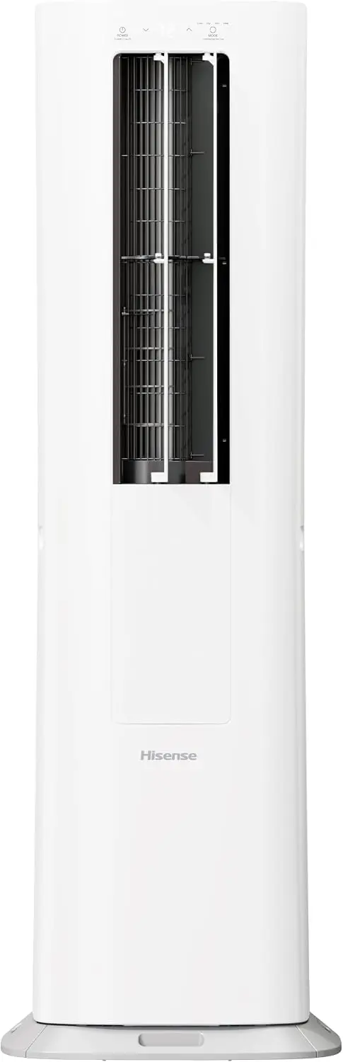 Portable Tower Air Conditioner with Smart Inverter, Twin Hose, 8,000 BTU (DOE), Heating and Cooling for Spaces up to 350 Sq Ft, White