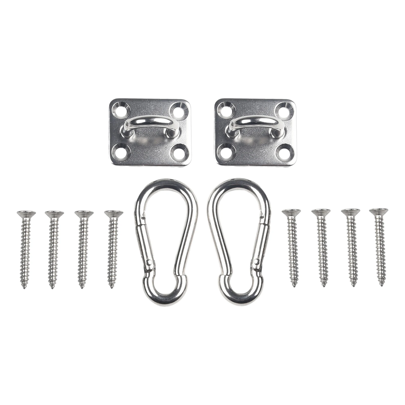 Rhombus Door Buckles Stainless Heavy Duty Ceiling Hanging Hook Set Anti-rust Swing Chair Bracket Hardware Tool Gourd Buckle