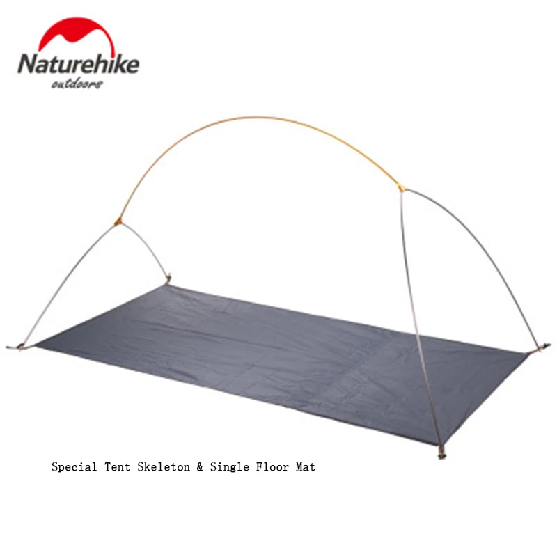 Naturehike-tienda de campaña portátil ultraligera de 1,3 kg, carpa individual impermeable 20D/210T, PU3000 +, tienda de ciclismo para turismo al aire libre con esterilla gratis