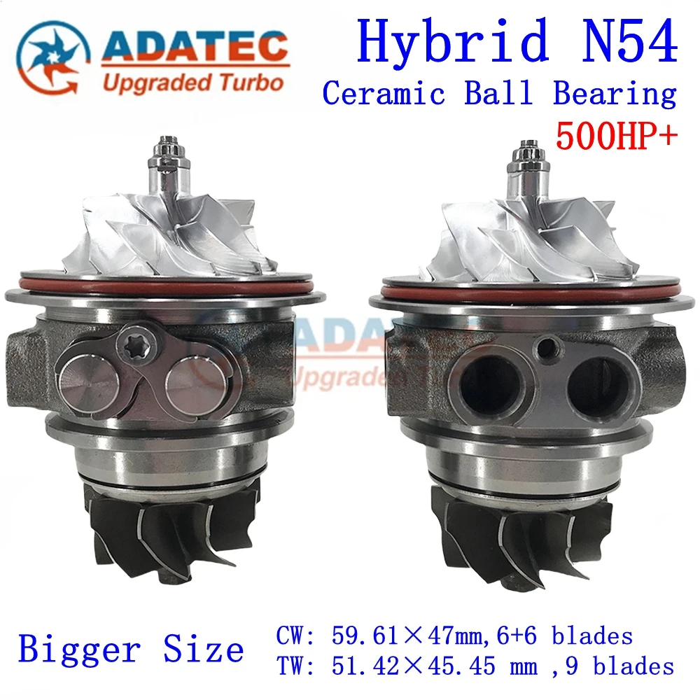 

Hybrid N54 TD04-17T Ball Bearing Turbo Cartridge 500HP+ 49131-07030 49131-07040 Pair CHRA for BMW 535i 226Kw 306HP 3.5i N54 950