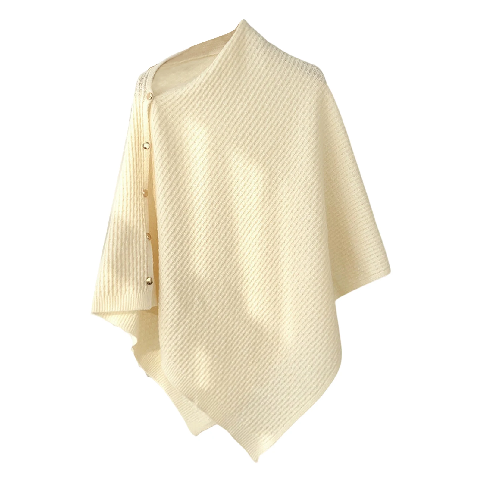 

Вязаный шарф-накидка с пуговицами, модный однотонный, стильный, теплый, универсальный, женский, элегантный, уютный, мягкий, стильный, верхняя одежда-накидка