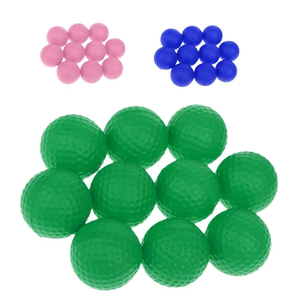 Foam Golf Practice Ball PU Material Elastic Training Aid Mini Golf Balls for Indoor Golf Equipment Bulk Set