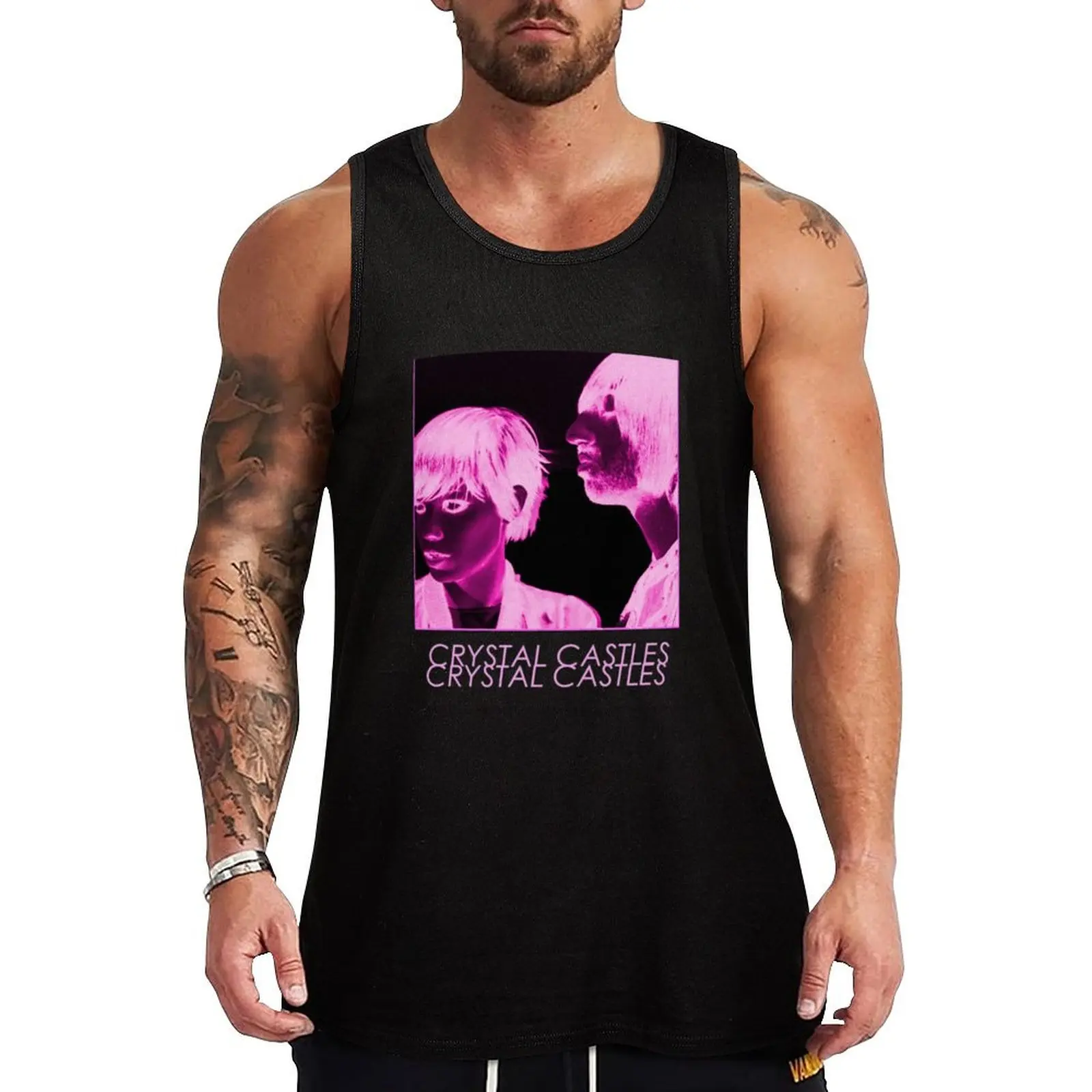 Kristallschl?sser Tank Top Funny Graphic Tank Top Humor Print Sleeveless