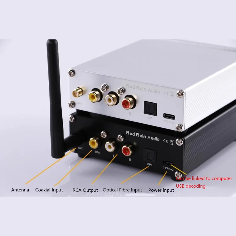 Audiophile Digital Audio Decoder PCM1794 DAC QCC3084 Bluetooth 5.4 HIFI Lossless Audio Receiver Digital Optical Coaxial Input