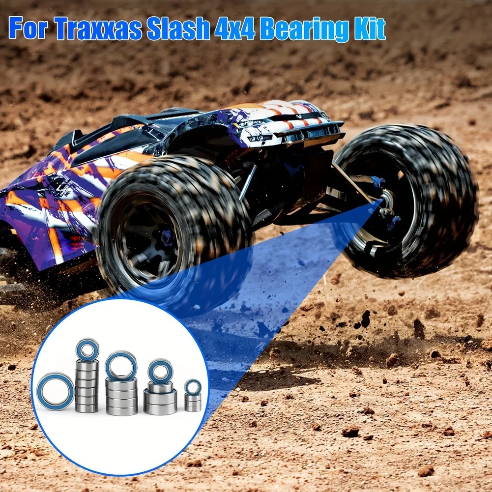 

Комплект из 21 шарикоподшипника из подшипниковой стали для радиоуправляемых машин TRAXXAS Slash 4x4, запасные части и аксессуары для модернизации