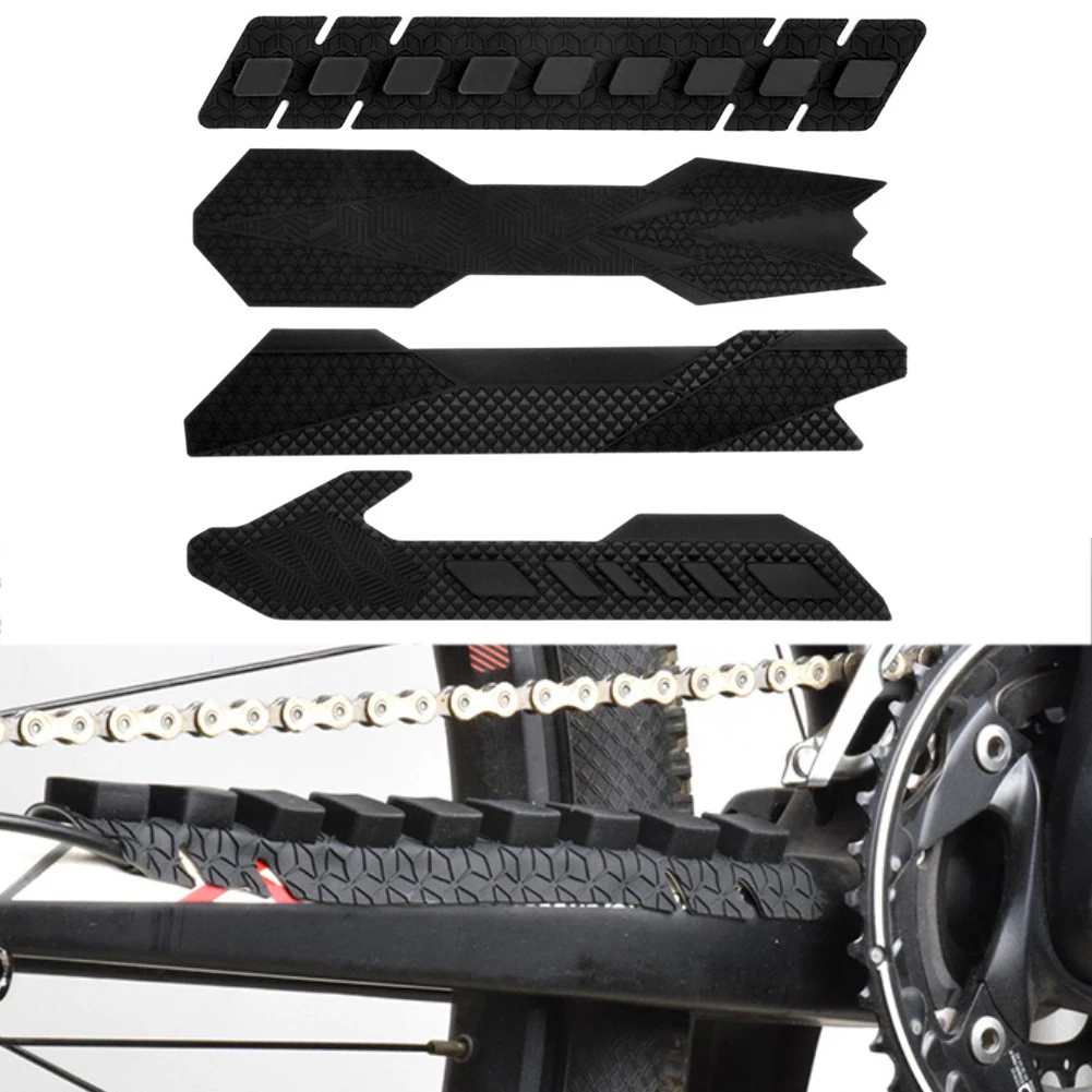 Bike Maintenance Black Waterproof Frame Guard Stylish Bicycle Frame Protector Pad Robust Backing Customizable Styles