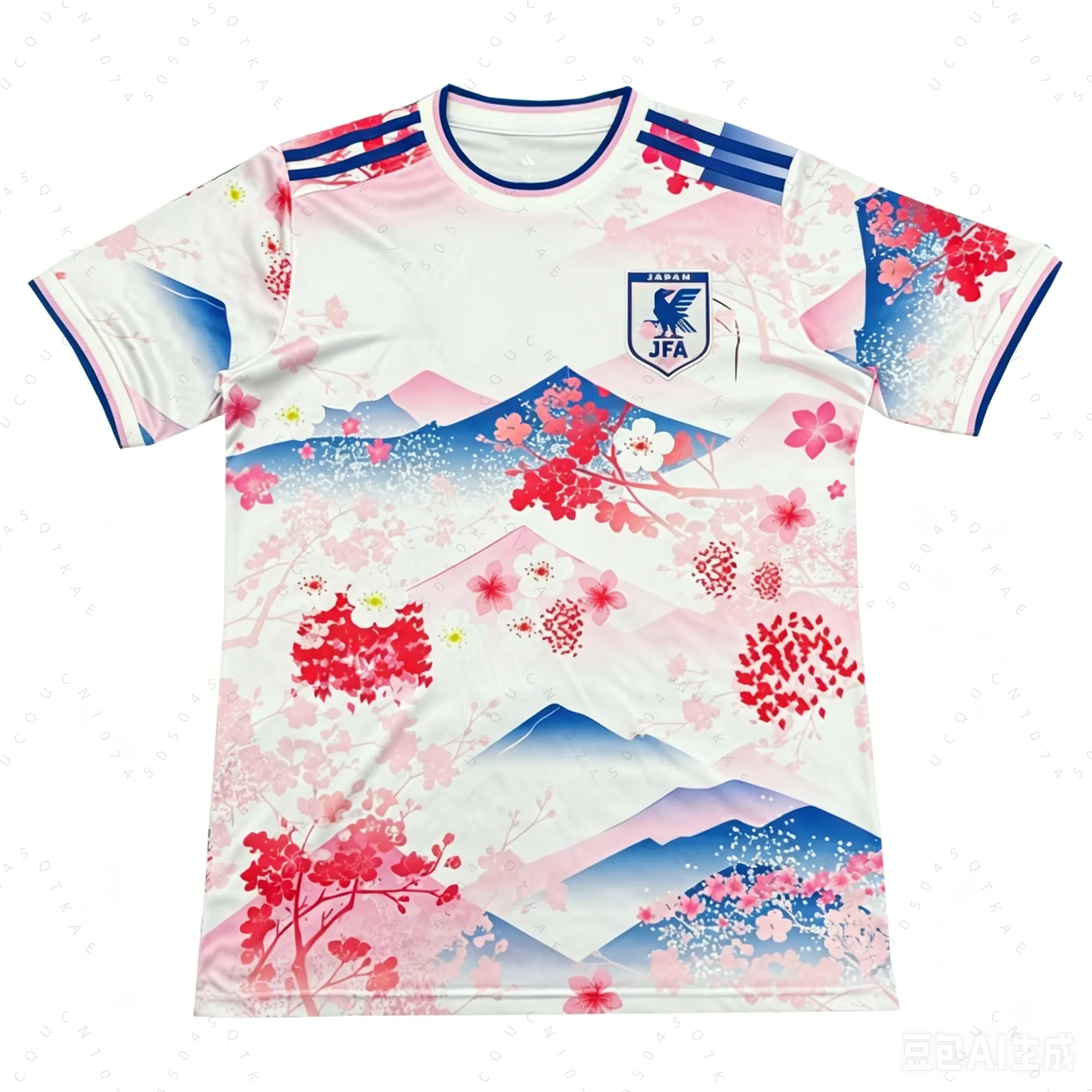 2026 Summer Trendy 3D Fashion Landscape Cherry Blossom Cartoon Printed Short Sleeve Family Matching Top T-Shirt Sports Jersey
