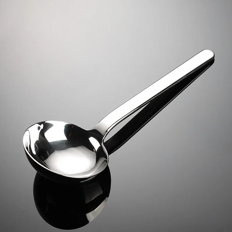 Heavy Korea 304 Stainless Steel Soup Spoon Large Round Head Rice Spoon Mala Soup Sauce Mixing Spoons Gifts Kitchen Dinnerware image 3