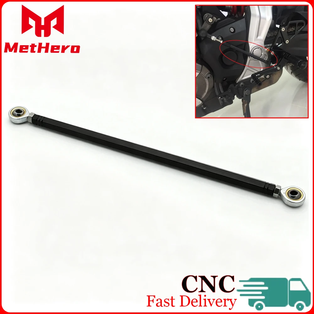 Motorcycle Footrest Rearst Foot Peg Gear Shift Rod Linkage Black 40 70 90 100 120 150 160 165 170 180 190 200 210 240 260 280mm