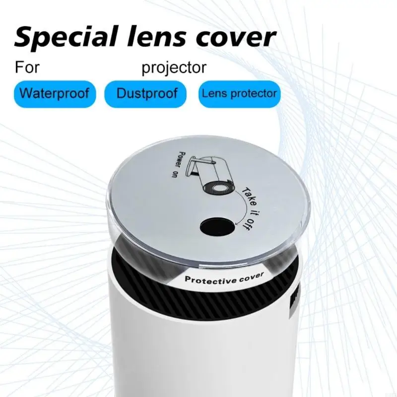 F3MA Projectors Lens Cover for HY300Pro Projectors Offer Dusts and Scratch Defense