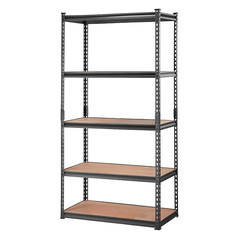 

Modern Boltless Rivet Shelving Steel Metal Shelvs 5 Tier Storage Garage Storage 175 KG Shelf Rack for Home