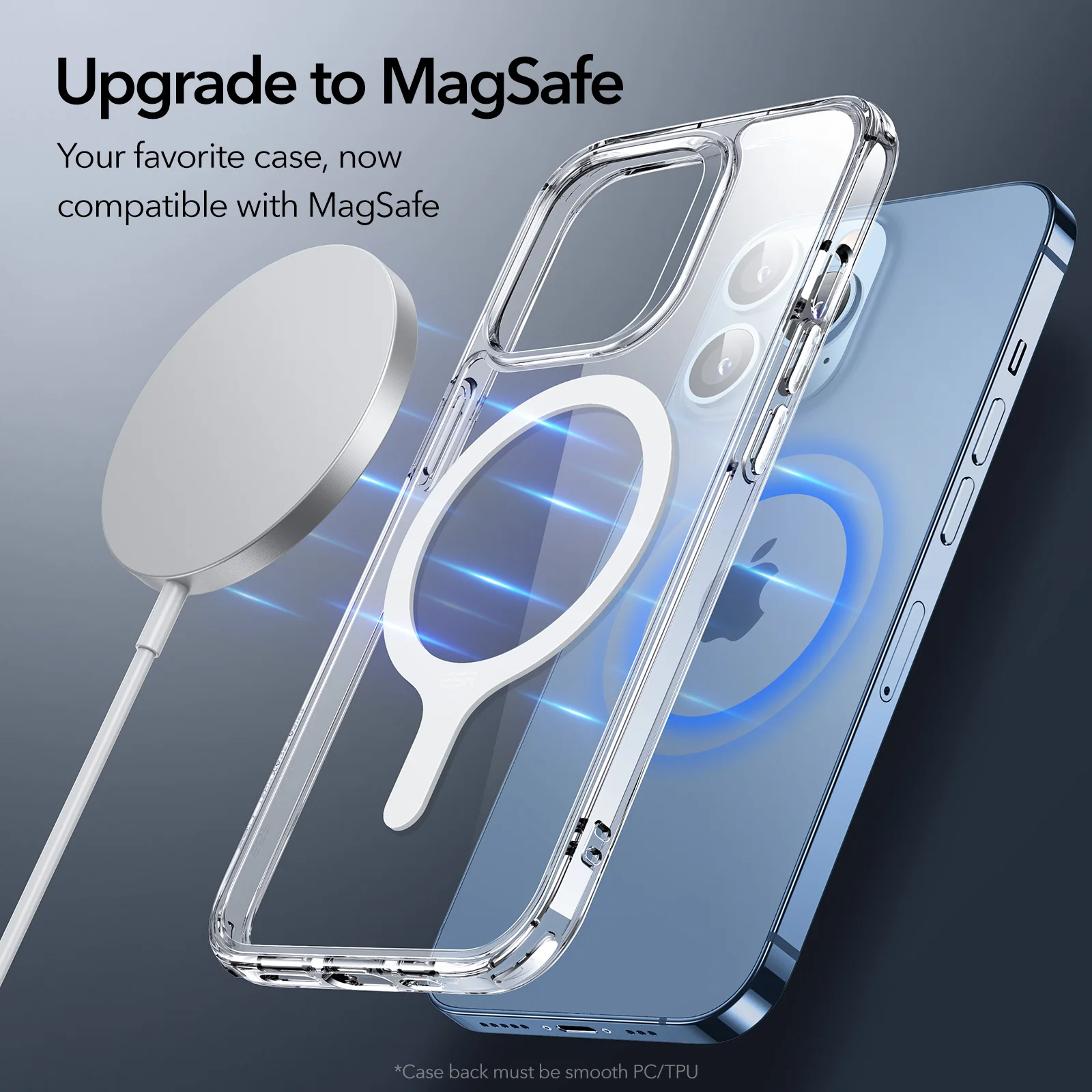 ESR for MagSafe Magnetic Ring for iPhone 13/13 Pro Max Metal Ring Sticker for Samsung S22 S21 S20 Ultra Wireless Charging Case