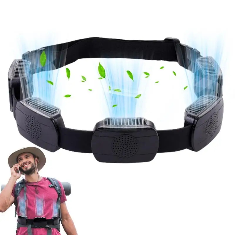 

Portable Waist Clip Fan Portable Cooling Fan Personal Portable Rechargeable Fan With 3 Wind Speeds Adjustable Hands-Free