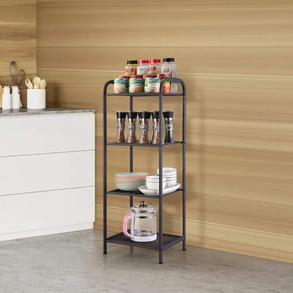 MAX Houser Storage Rack with Shelf,Industrial Style Extendable Plant Stand