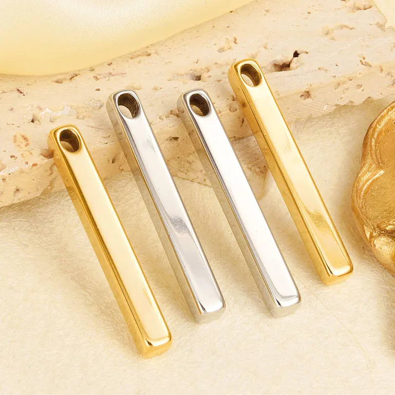 10pcs/lot Stainless Steel Real Gold Plated Tear Water Pear Drop Pendants Charms Jewelry Making Accessories for Necklace Earrings