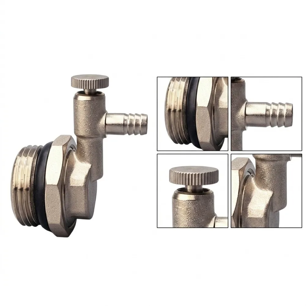 Brass Manual Vent Valve for Water Separators Used in UnderFor Floor Heating Applications and Circulation Loops
