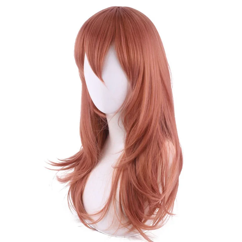 Cosplay Anime Engel Teufel Perücke Kettensäge Mann Cosplay Lange Orange Haar Synthetische Perücken Weihnachten Kleid Up Party Perücken Kostüme Requisiten