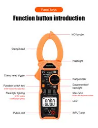 VICTOR 6056A+ True RMS Auto Range Digital Clamp Meter Clamp Multimeters