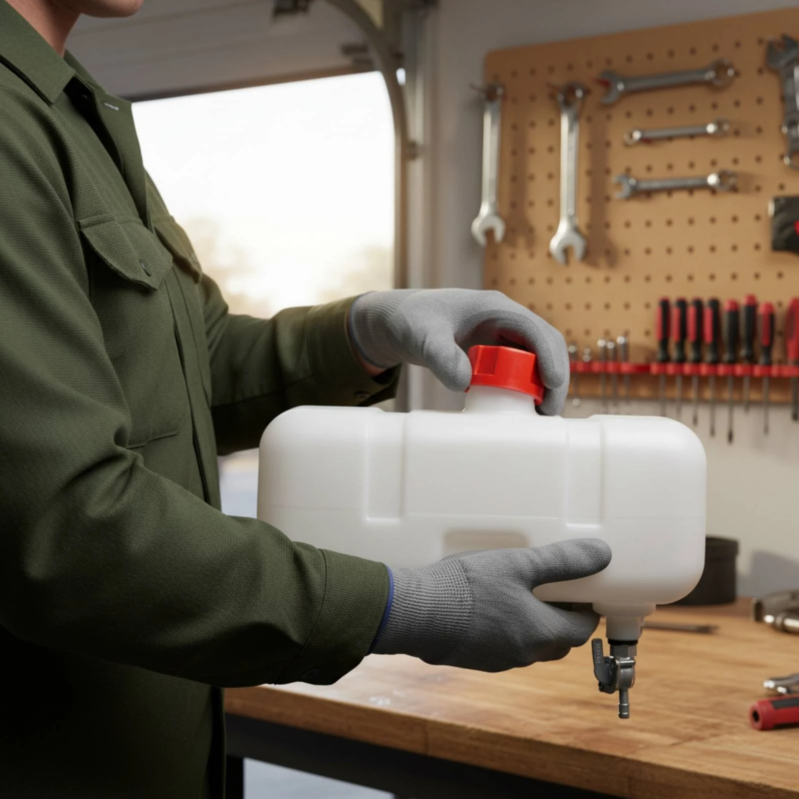 Fuel Oil Bottle 2 Stroke Oil Mixing Bottle Mixing Container Easy to Use Gas Container Thickened for Outdoor Work