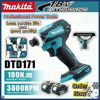 Makita Original DTD171 18v Impact Driver Cordless Brushless Electric Screwdriver Rechargable Drill Driver Makita Power Tool