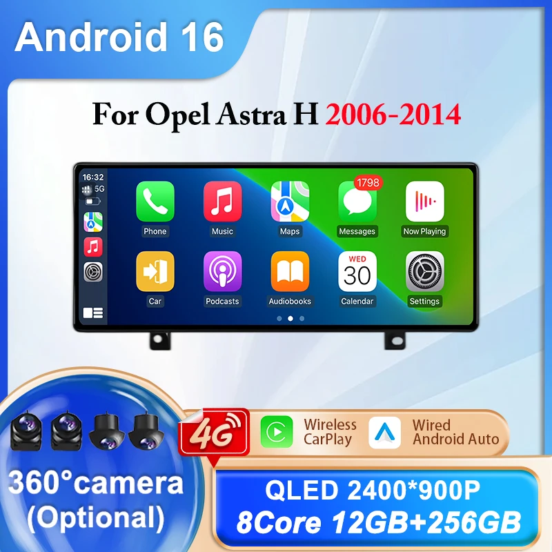 

Автомагнитола Android для Opel Astra H 2006-2014, видеоплеер, мультимедиа, GPS-навигация, стерео, QLED, Wi-Fi, 4G, Bluetooth, разделение экрана